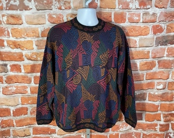 vintage 90s Tundra sweater sz XL funky cosby coogi style