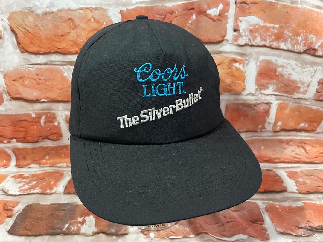 Vintage Coors Light Silver Bullet Trucker Snapback Hat 80s 90s