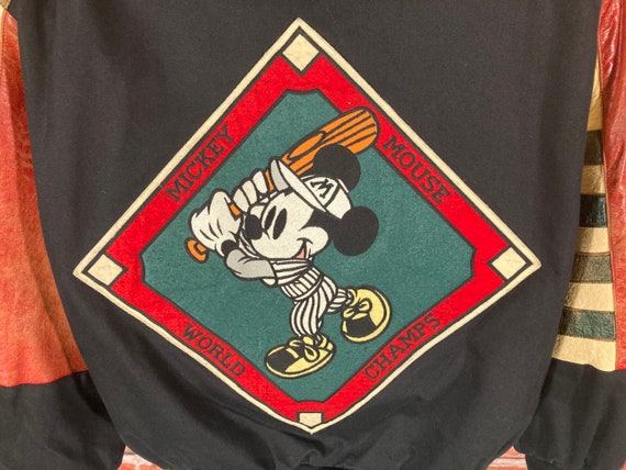 vintage 90s Jeff Hamilton leather Mickey Mouse Ba… - image 5