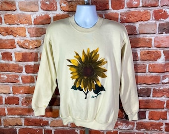 totally 90s vintage sunflower sweatshirt - fits L/M - emo indie grunge