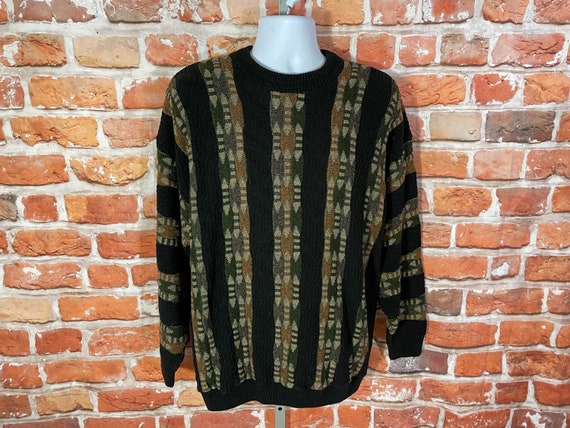 vintage 90s Protege textured funky sweater - sz X… - image 1