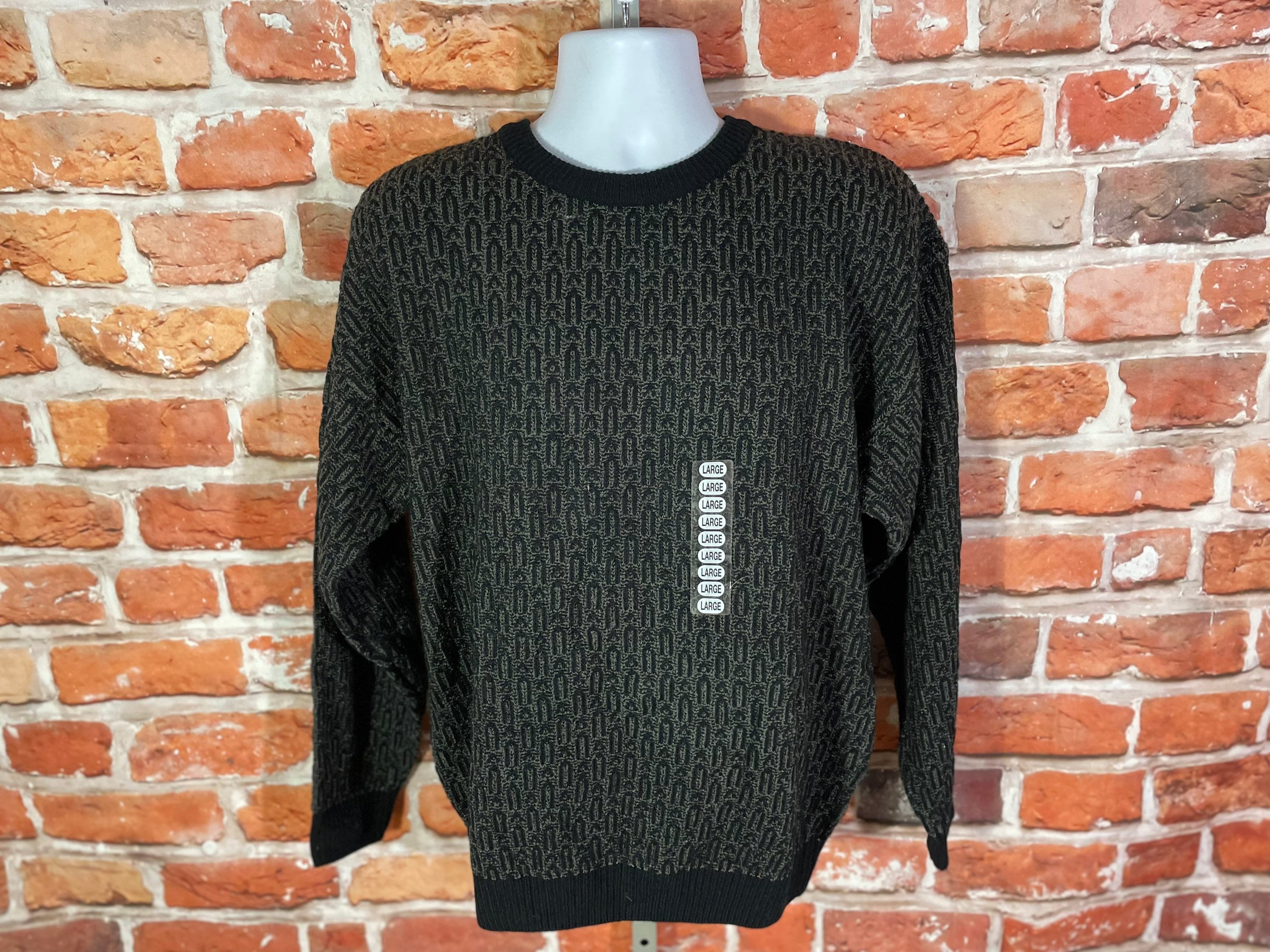 Vintage 90s Deadstock Jantzen Textured Sweater - Sz L - Grunge
