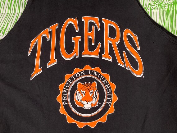 vintage 80s Princeton Tigers soft thin single sti… - image 1