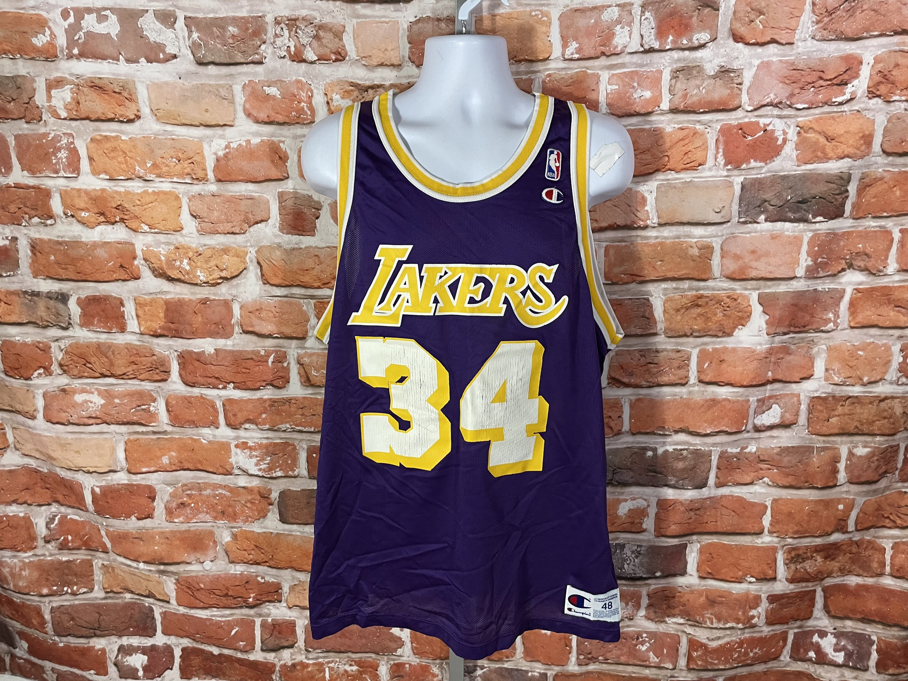 Vintage Los Angeles Lakers Shaquille O'neal Champion Vintage Los Angeles Lakers Shaquille O'neal Champion