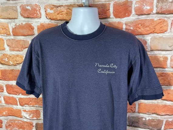 Vintage 90s Micro Stripe Layered Style Nevada City California