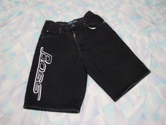 boss jean shorts