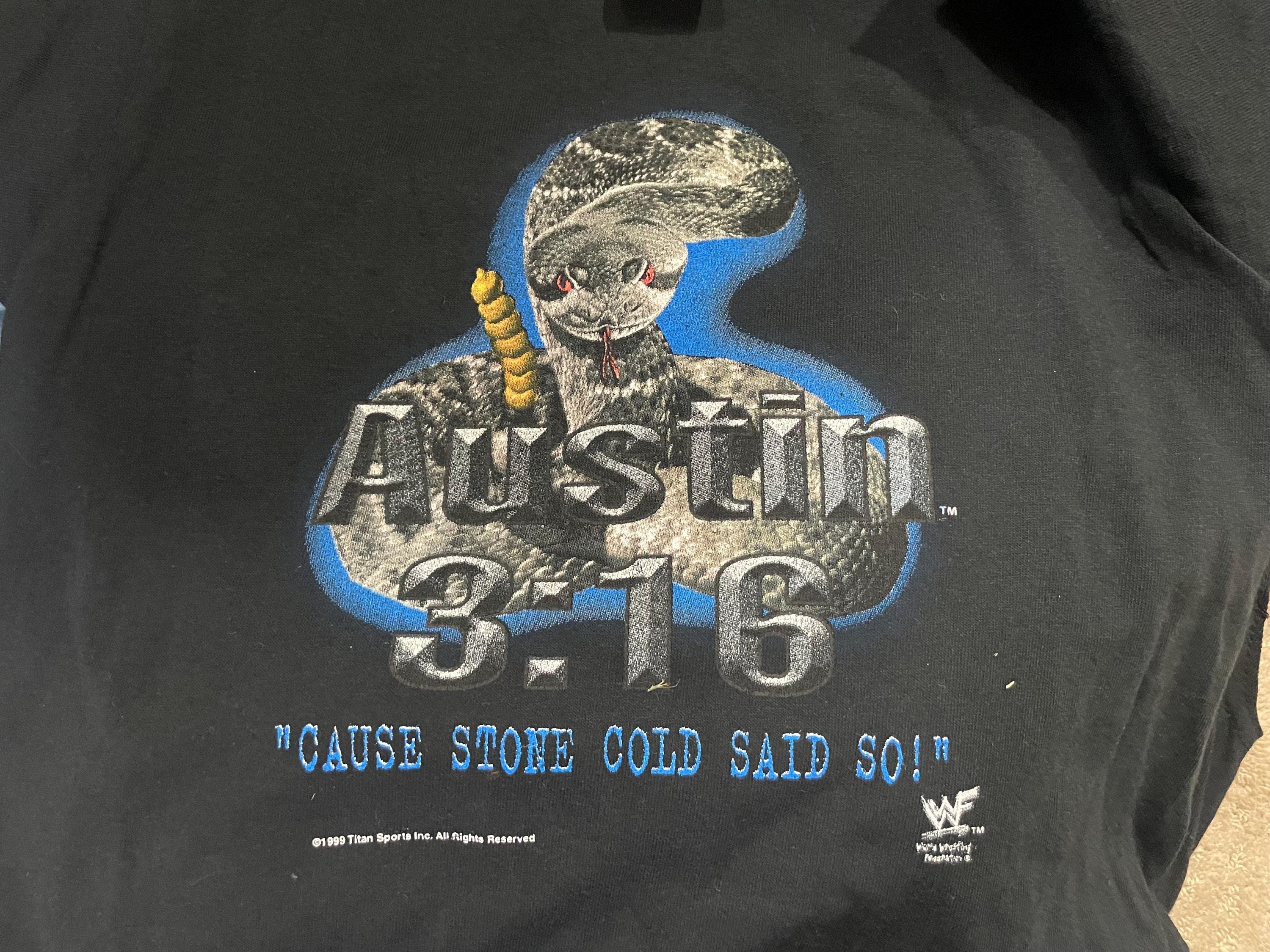 Vintage Stone Cold Steve Austin Shirt – 90s WWF Wrestling, Kids L