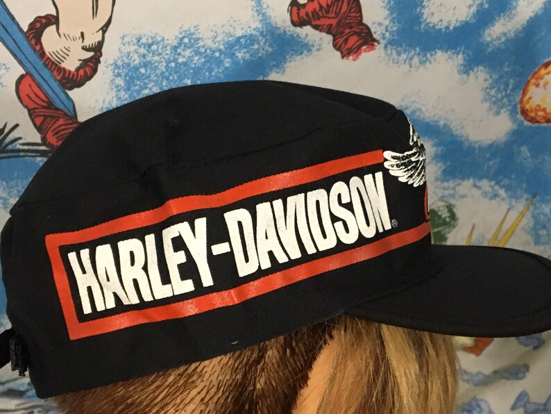 Echte Vintage 80er Jahre Harley Davidson Maler Cap Eagle ...