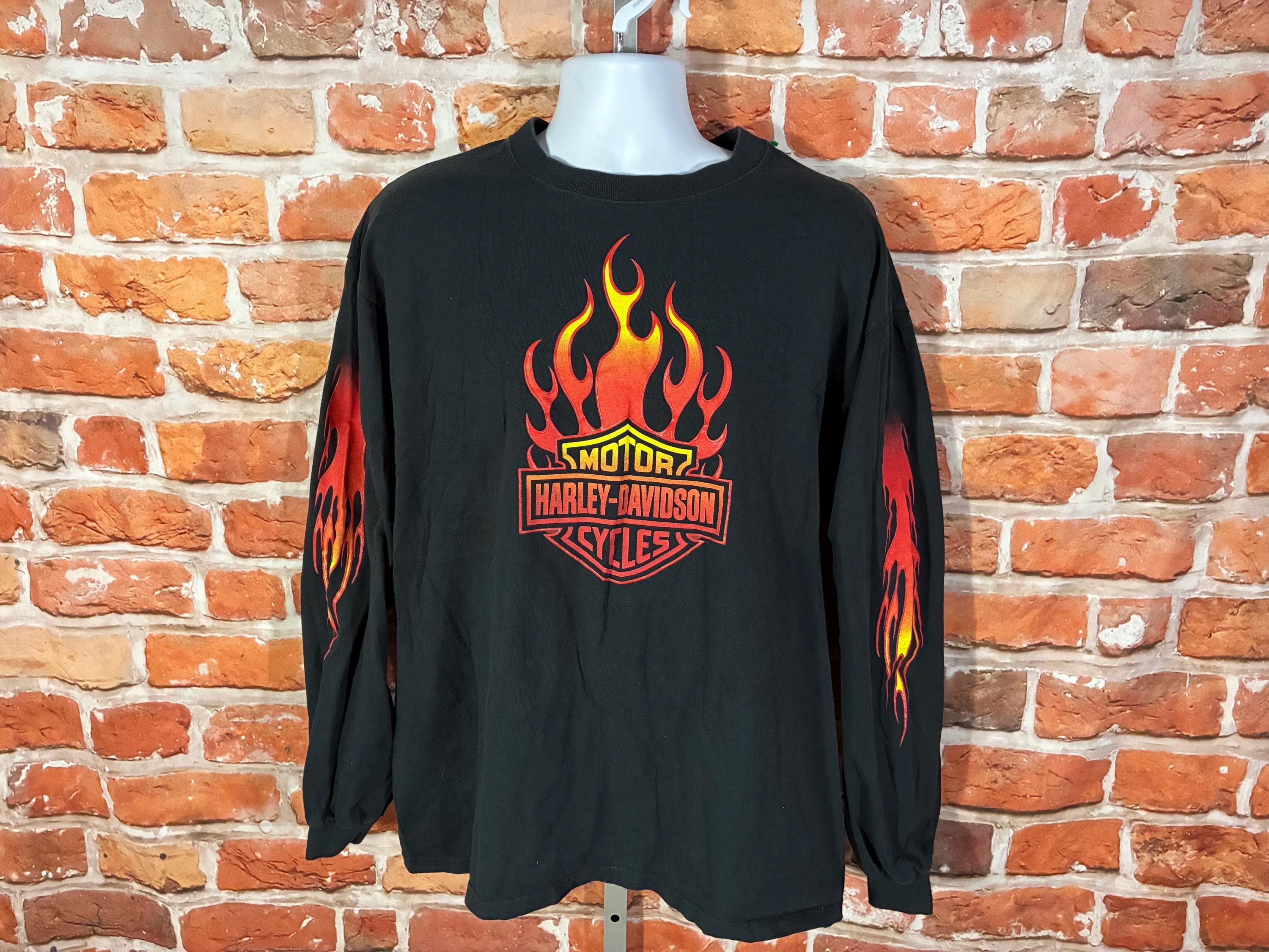 Harley Long Sleeve Flame - Etsy