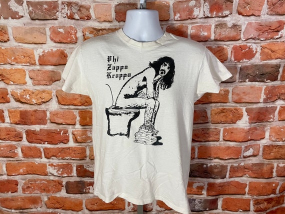 vintage 80s Frank Zappa Phi Zappa Krappa shirt - … - image 4
