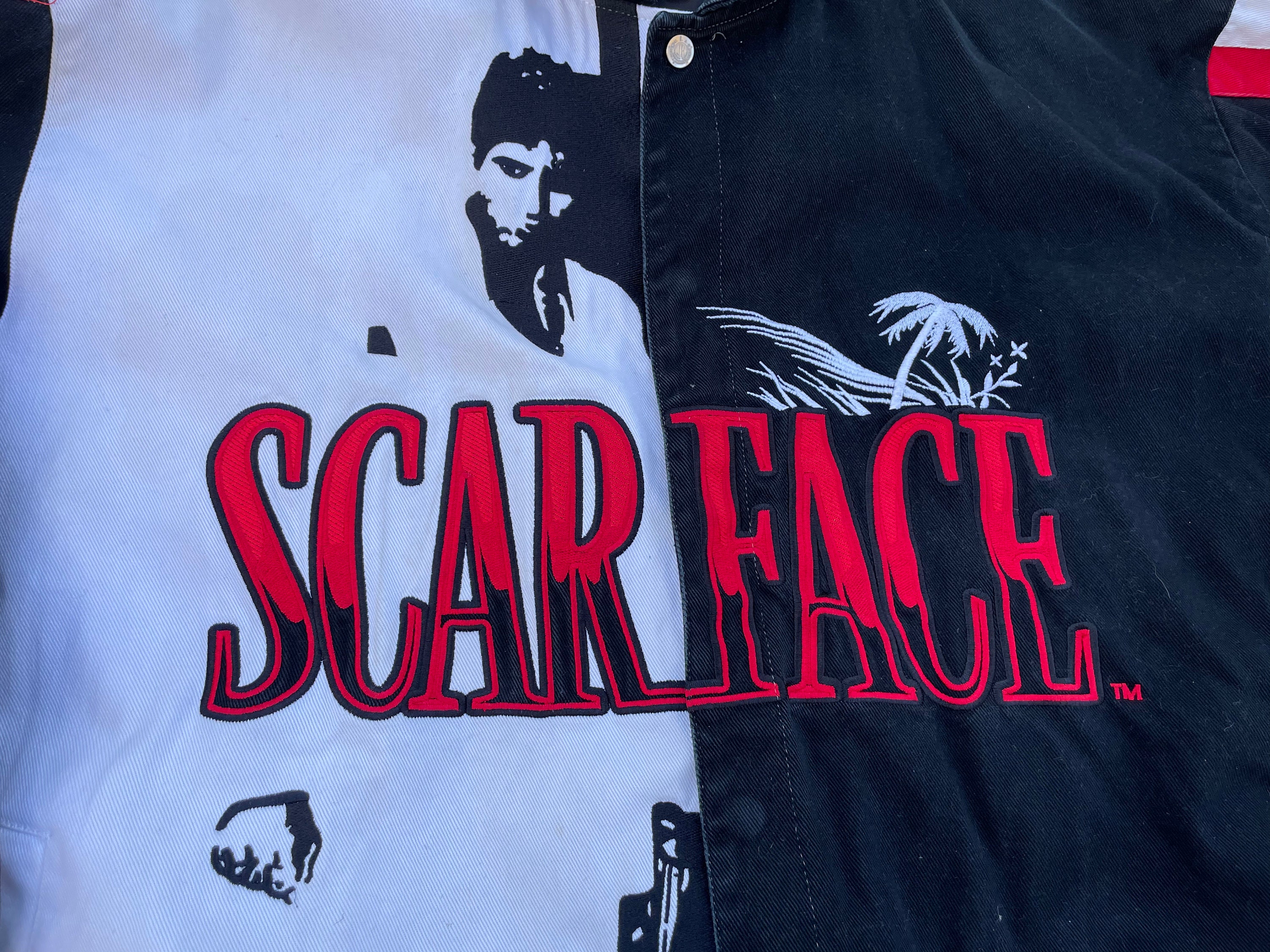 Vintage Jeff Hamilton Scarface Racing Jacket - Sz 4XL - JH Vintage Jeff Hamilton Scarface Racing Jacket - Sz 4XL - JH