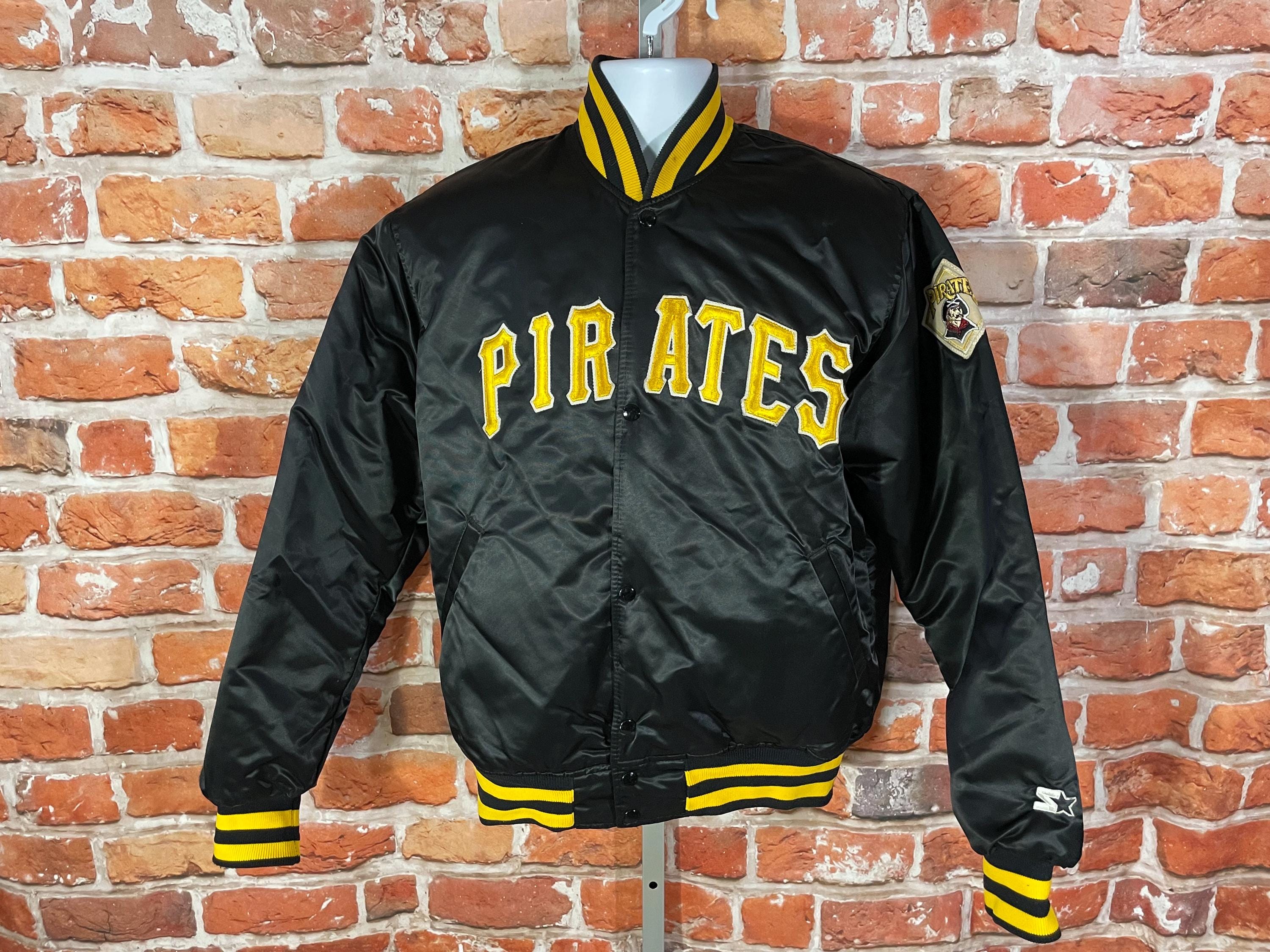 Vintage Pittsburgh Pirates Satin Starter Bomber Jacket - Sz