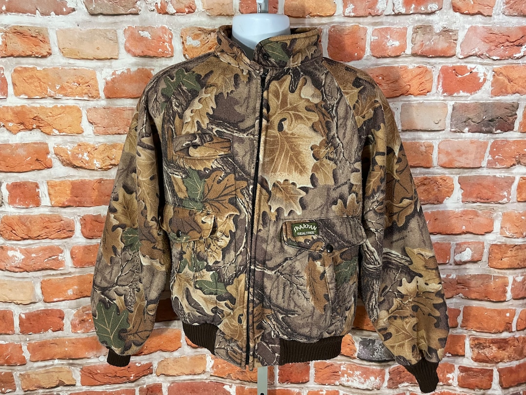 SPARTAN Camouflage Pattern Realtree Camo Hunting Jacket, Men's Size Medium unclear Khaki type Vintage Second Hand