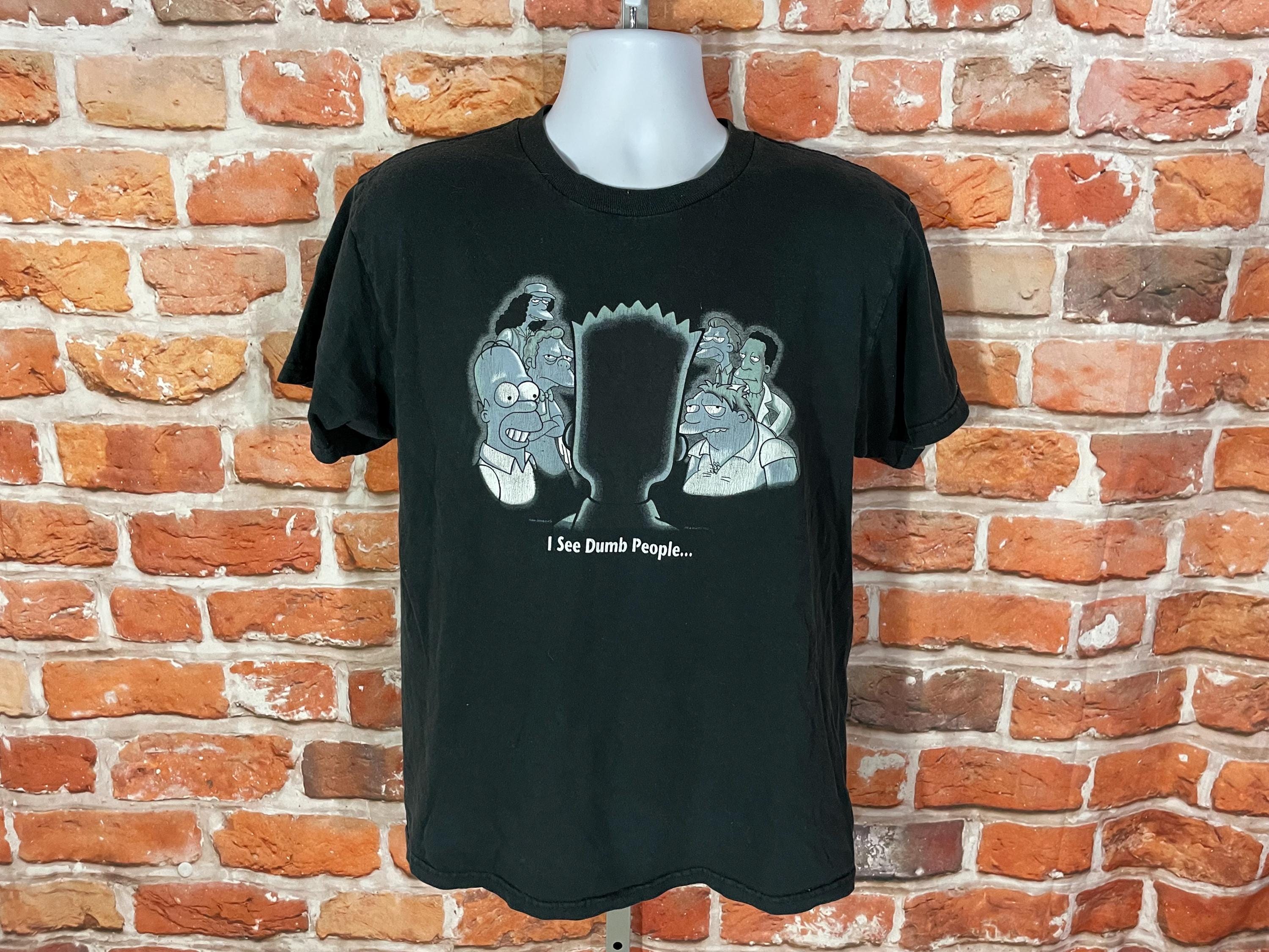 Vintage Simpsons Sixth Sense Parody Shirt - Sz M - Bart