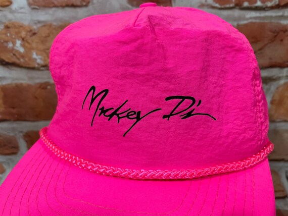 Vintage Mickey D's Neon Pink Hat - Mcdonalds 90s Rope Trucker Cap