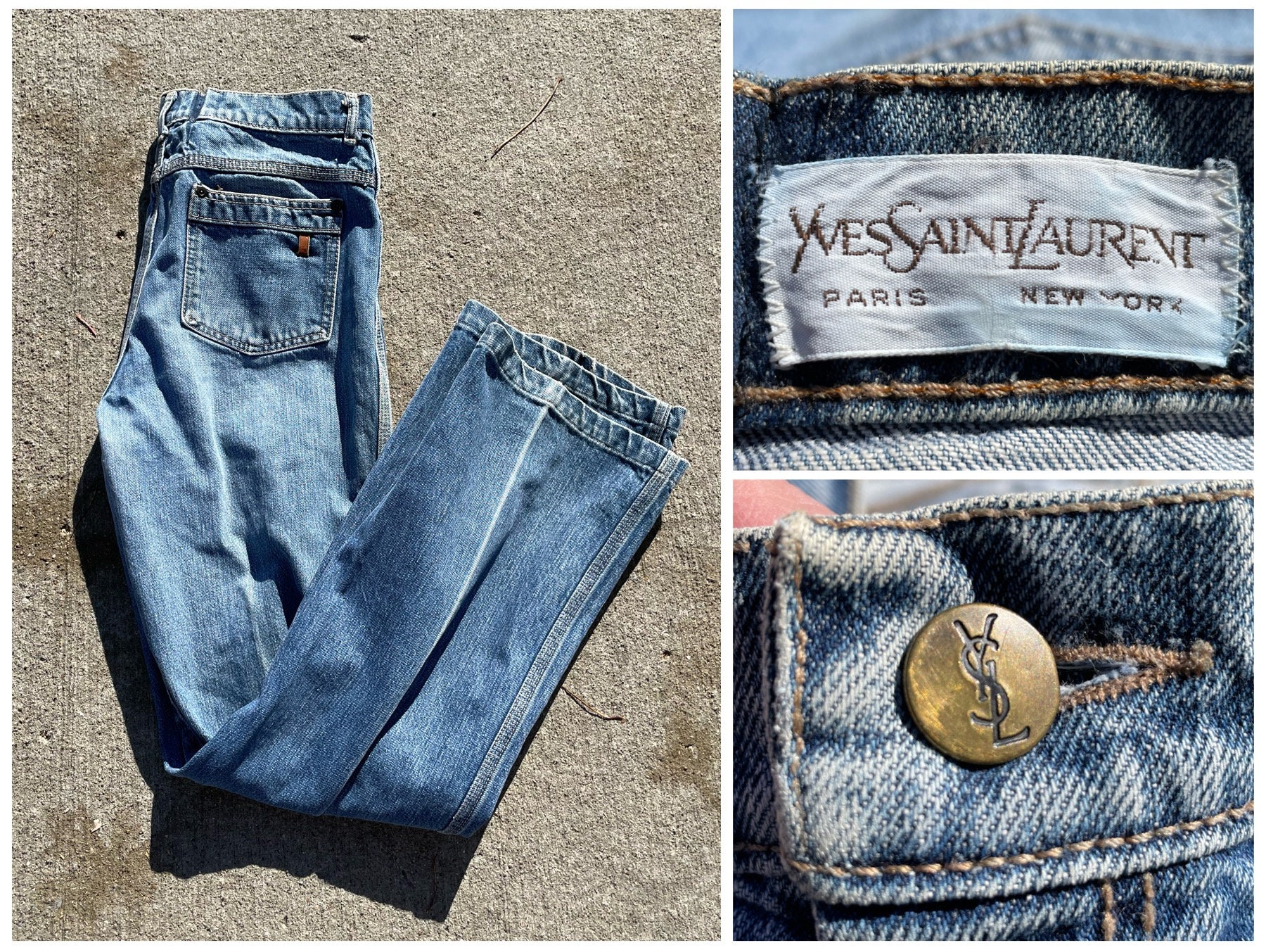 Vintage ysl jeans sale