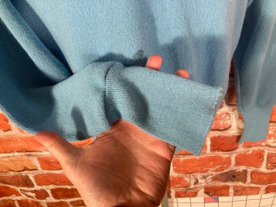 Vintage 80s Grand Slam Munsingwear Penguin Powder Blue Sweater