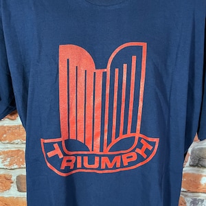 vintage Triumph Motor Company TRF-92 shirt - sz 2XL single stitched tee - car collector promo 90s