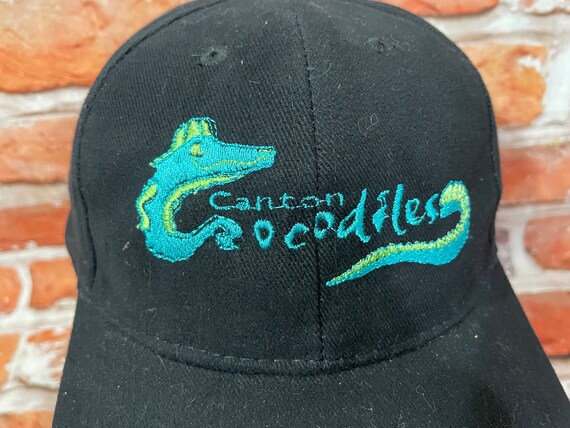 vintage 90s Canton Crocodiles snapback hat - Fron… - image 2