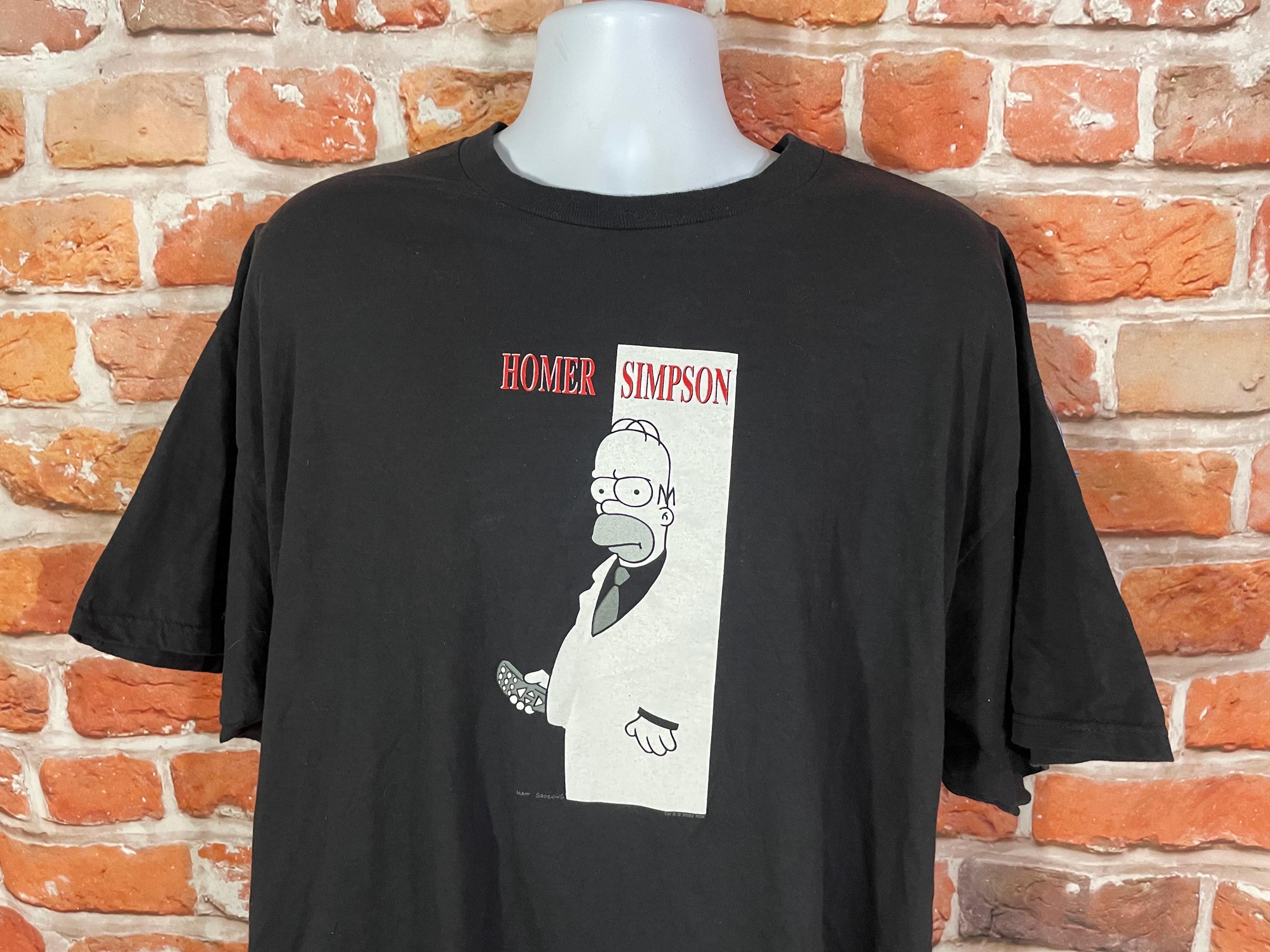 Vintage Homer Simpson Scarface Y2k Shirt Sz 2XL - Etsy