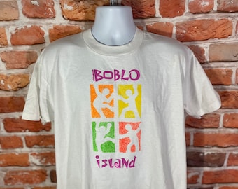 vintage 80s 90s Boblo Island shirt - sz XL single stitched tee - Detroit Amusement Park grunge