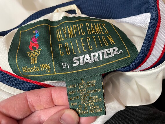 vintage 1996 Starter USA Atlanta Olympics pullove… - image 2