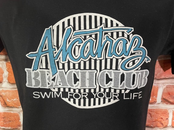vintage 70s 80s Alcatraz Beach Club shirt - fits … - image 1