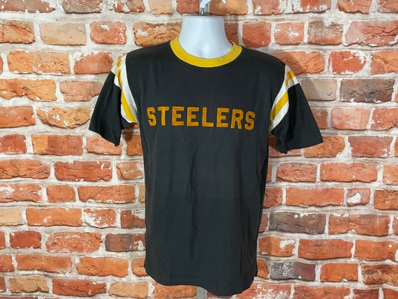 vintage 70s Pittsburgh Steelers striped shirt - f… - image 1