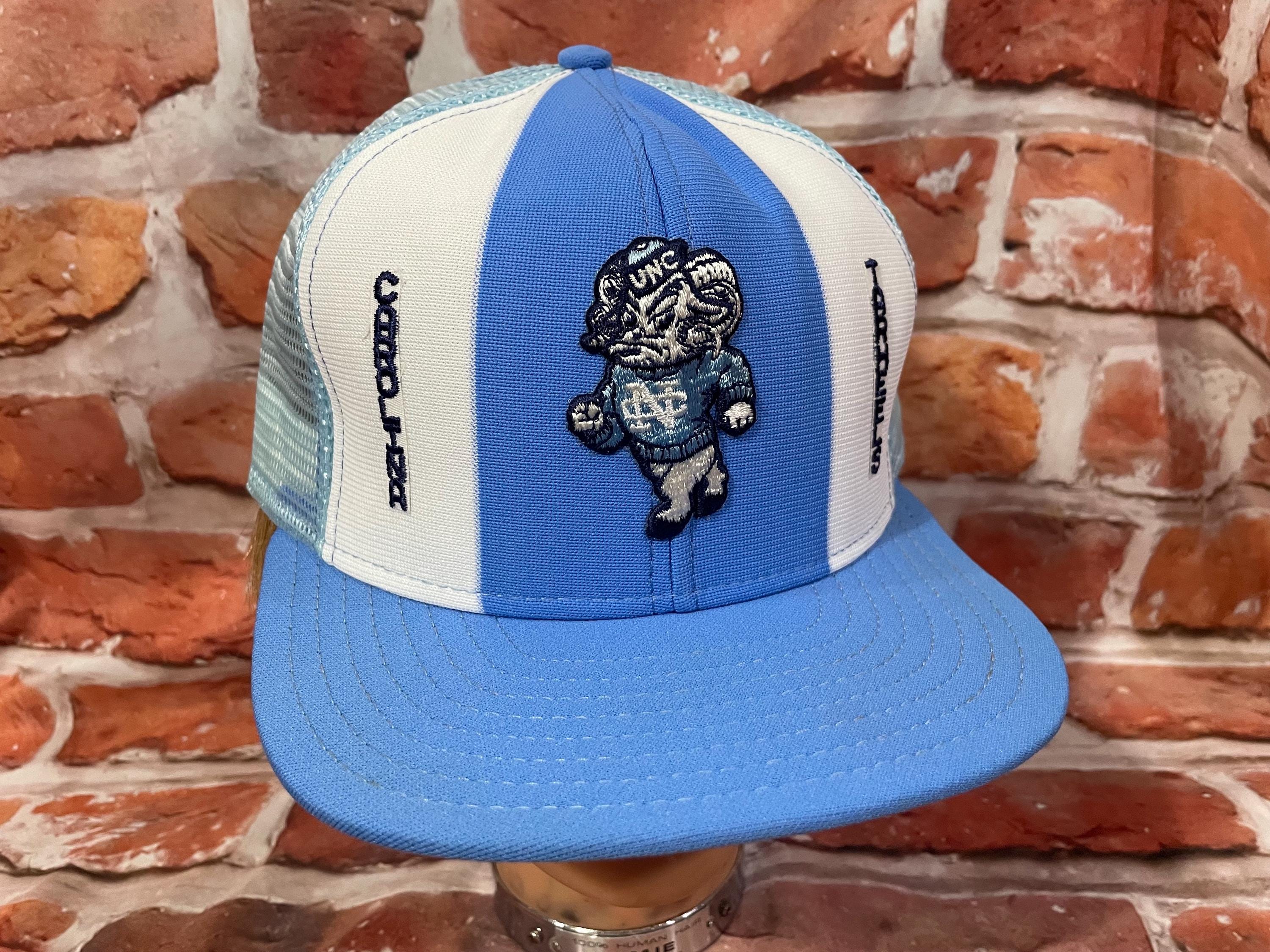 Vintage North Carolina Tar Heels AJD Lucky Stripes Snapback Hat