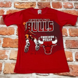 vintage Chicago Bulls 80s 90s sz YOUTH L/7 shirt - single stitched soft kids tee