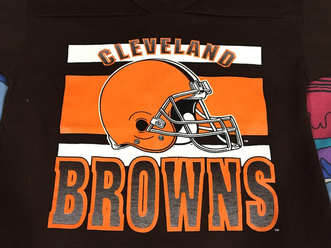 Vintage 80s 90s Boys Cleveland Browns Football Jersey