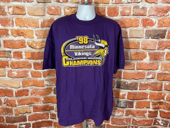 vintage 1998 Minnesota Vikings shirt - sz 3XL - 9… - image 1