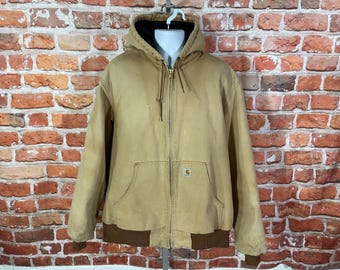 Faded Vintage Carhartt Insulted J140 Work Jacket - Sz XL Faded Vintage Carhartt Insulted J140 Work Jacket - Sz XL