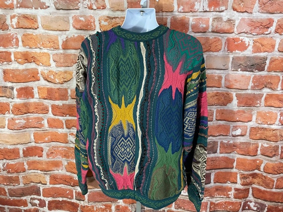 vintage authentic 90s Coogi textured knit sweater… - image 3
