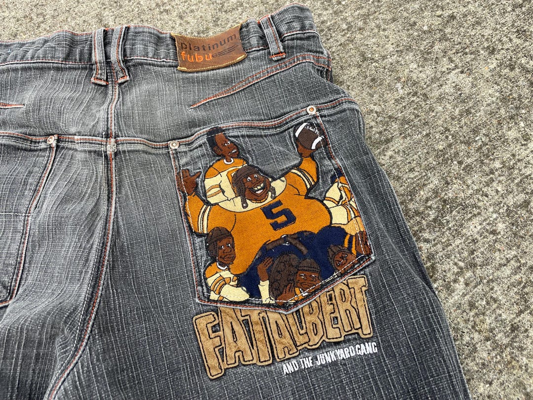 新作 Vintage Y2k - 32 X 34 Sz - Jeans Albert Fat Platinum Fubu パンツ