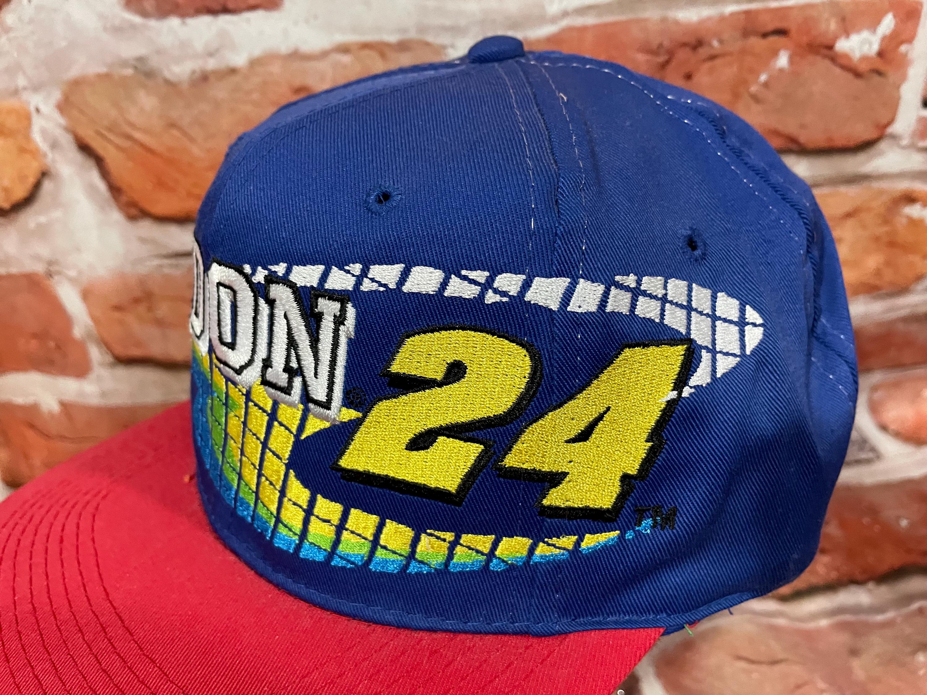 Vintage 90s Jeff Gordon Grid Snapback Hat Nascar - Etsy