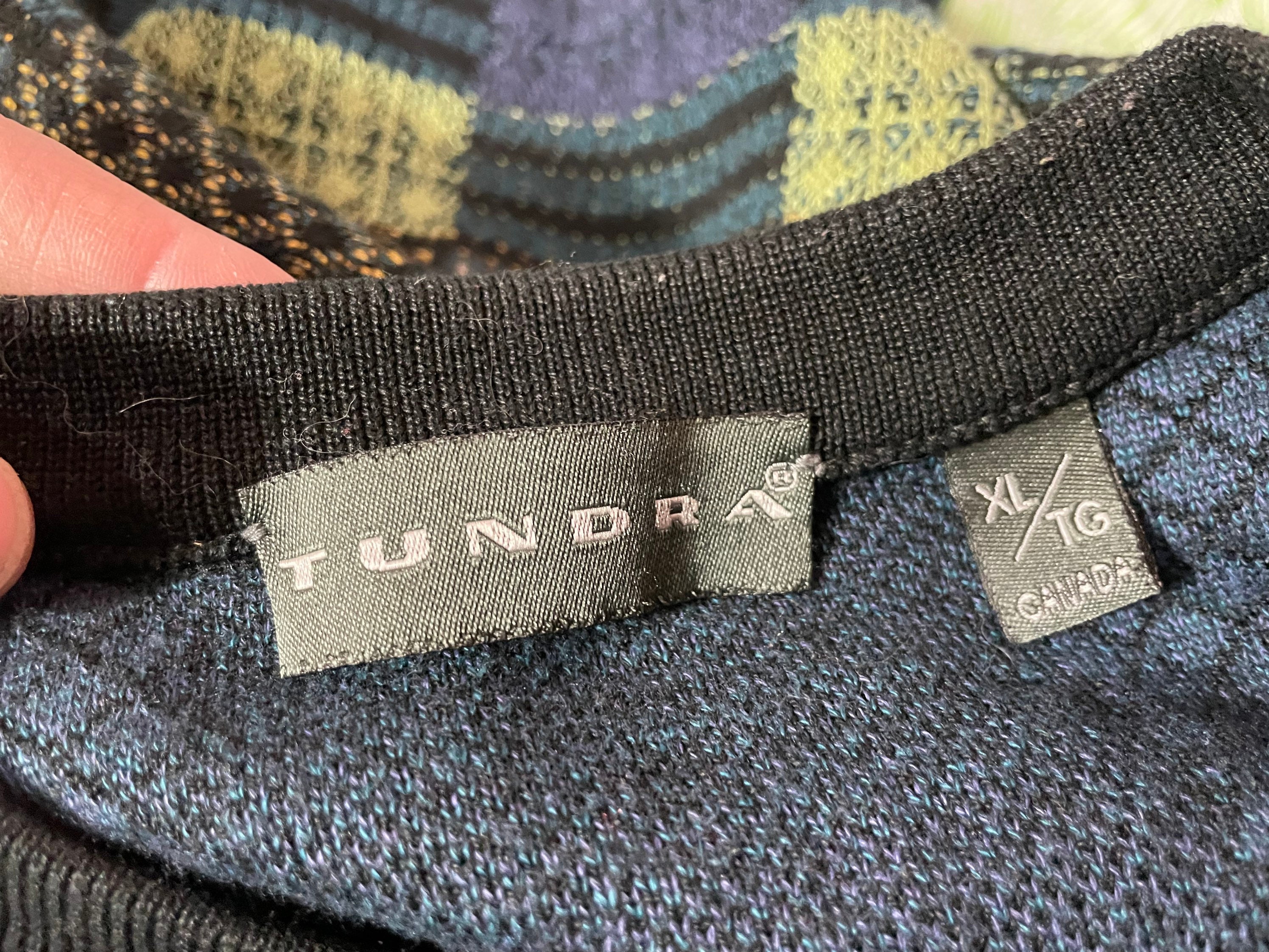 Vintage 90s Tundra Funky Textured Sweater - Sz XL - Grandpa