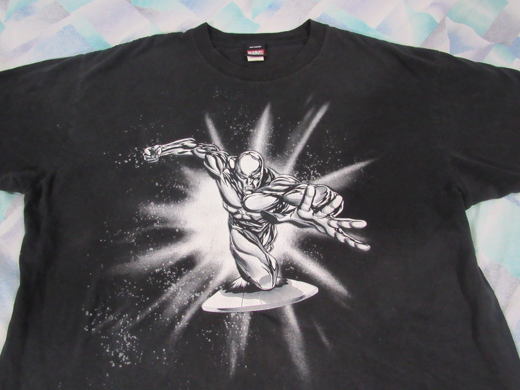 Vintage SILVER SURFER Shirt Sz XL Mad 