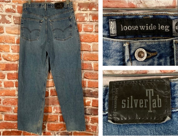 Vintage 90s Levis Silver Tab Loose Wide Leg Jeans Sz 32 X 34 - Etsy