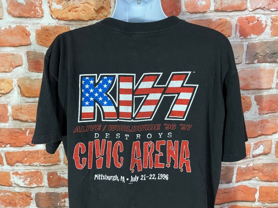 Vintage 96-97 Kiss Alive Worldwide Tour Shirt - Pittsburgh Vintage 96-97 Kiss Alive Worldwide Tour Shirt - Pittsburgh