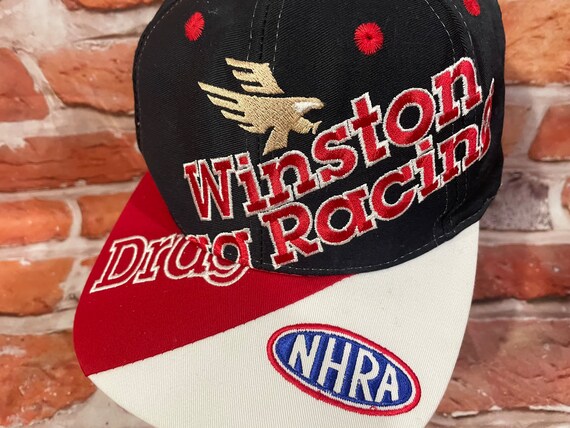 deadstock 90s Winston Drag Racing NHRA snapback h… - image 3