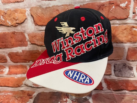 deadstock 90s Winston Drag Racing NHRA snapback h… - image 1