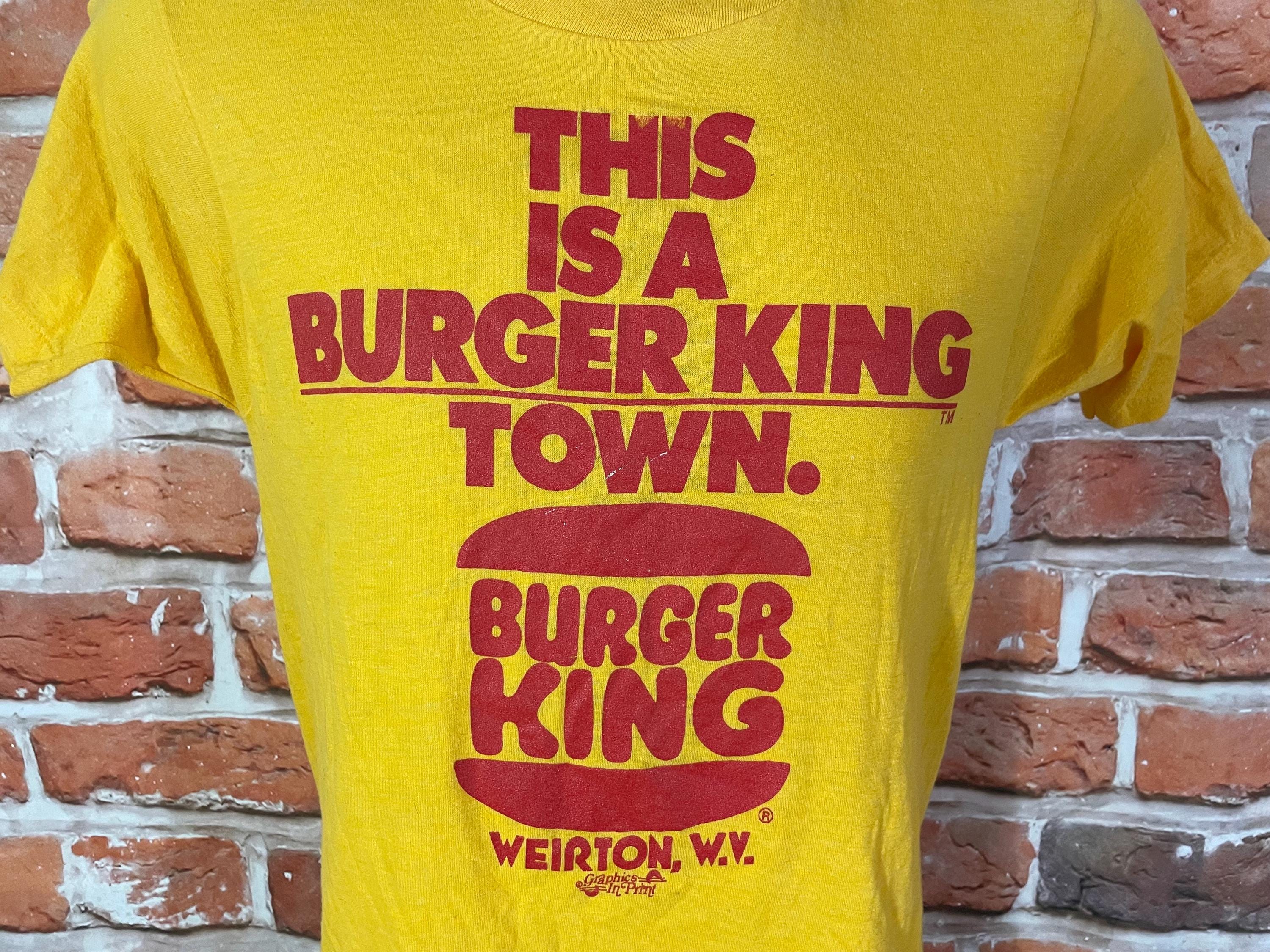 Vintage 80s Burger King T-shirt - Screen Stars Promo Tee (fits M/S