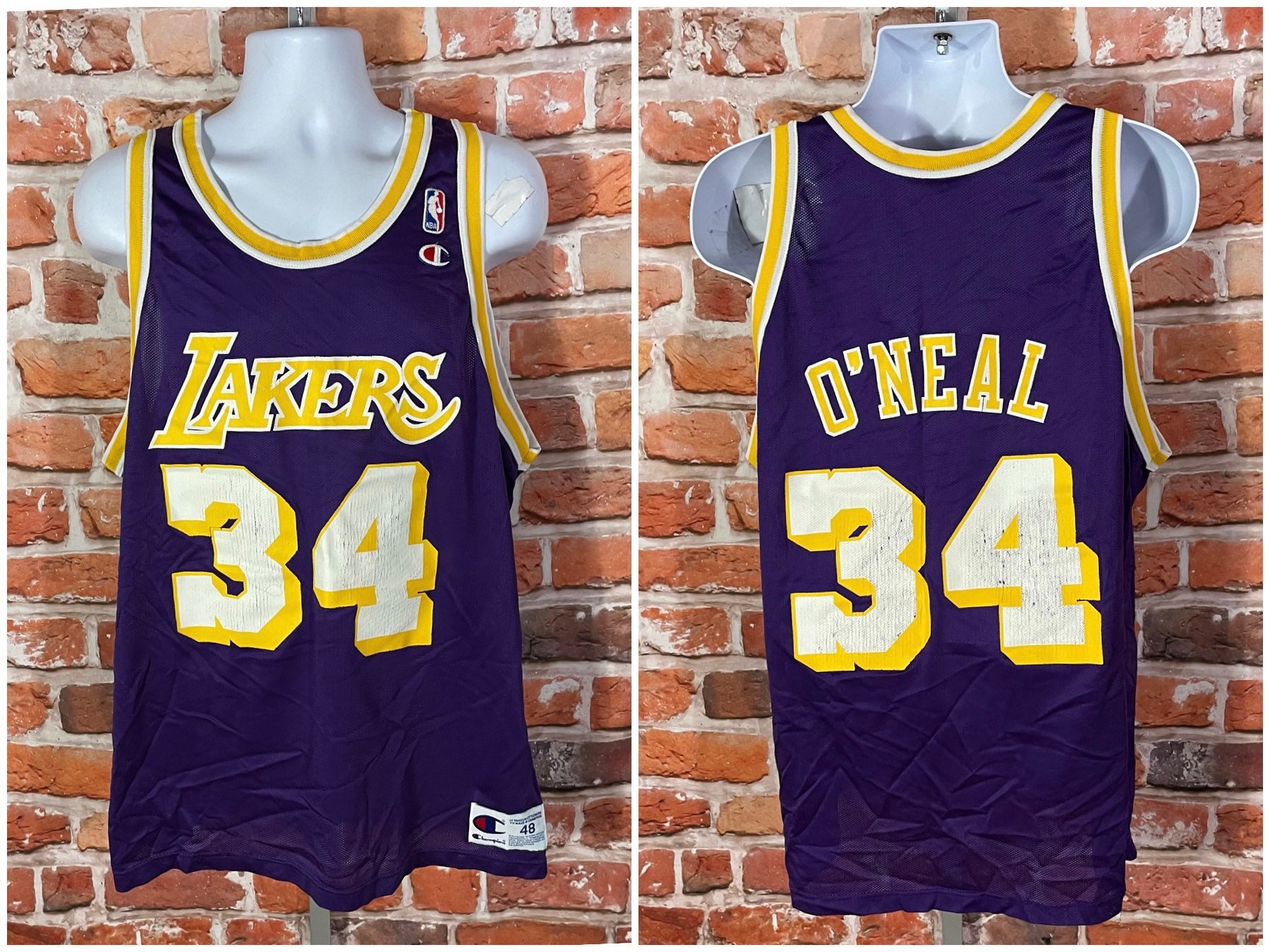 Vintage Los Angeles Lakers Shaquille O'neal Champion Vintage Los Angeles Lakers Shaquille O'neal Champion