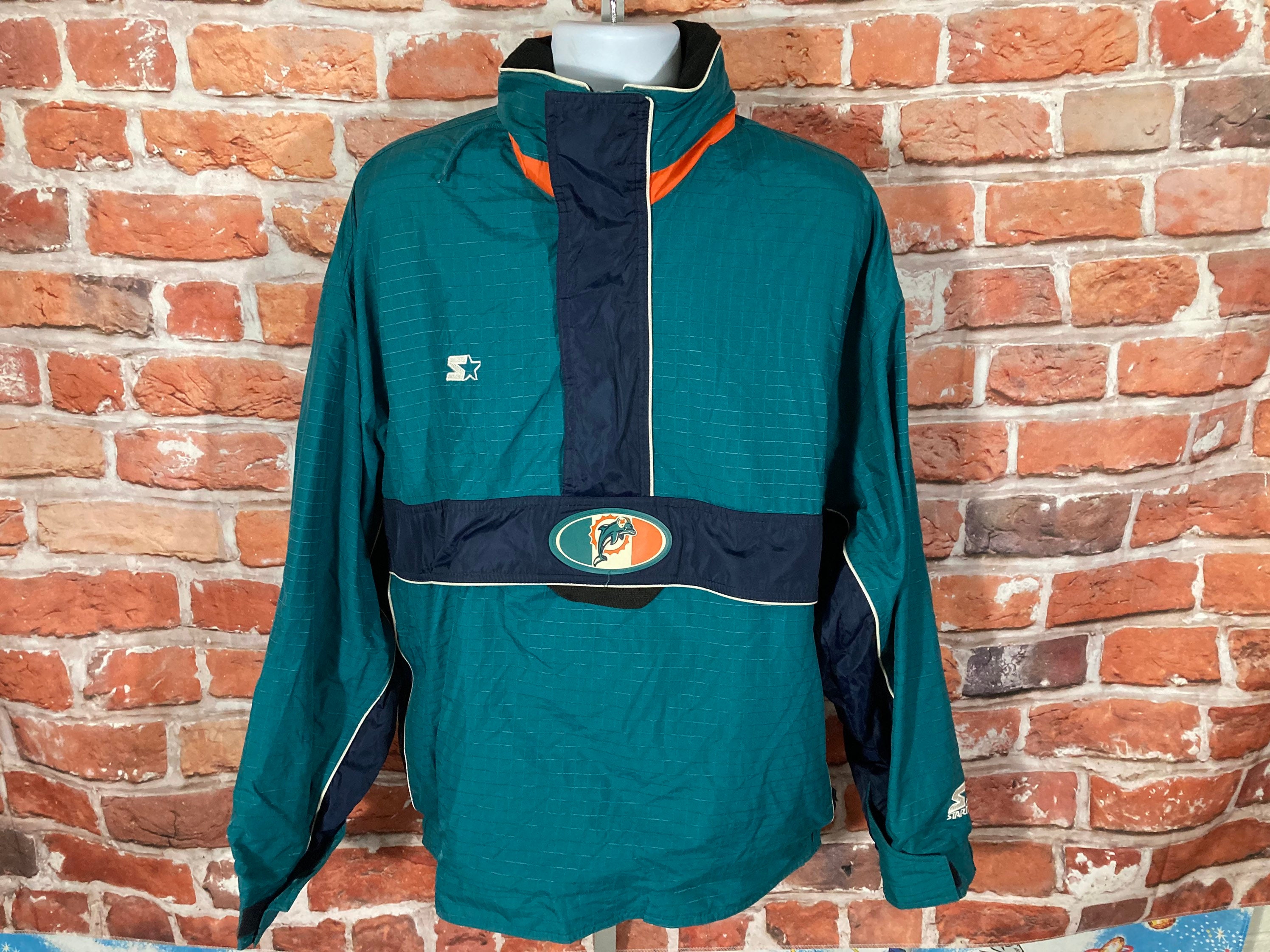 miami dolphins pullover starter jacket