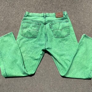 Green Levis 501 Etsy