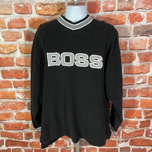 vintage 90s BOSS sweatshirt - sz XL - oversized hip hop grunge