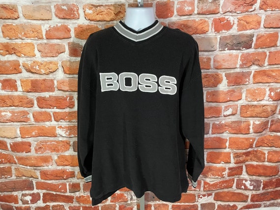 Vintage 90s BOSS Sweatshirt Sz XL Oversized Hip Hop Grunge - Etsy