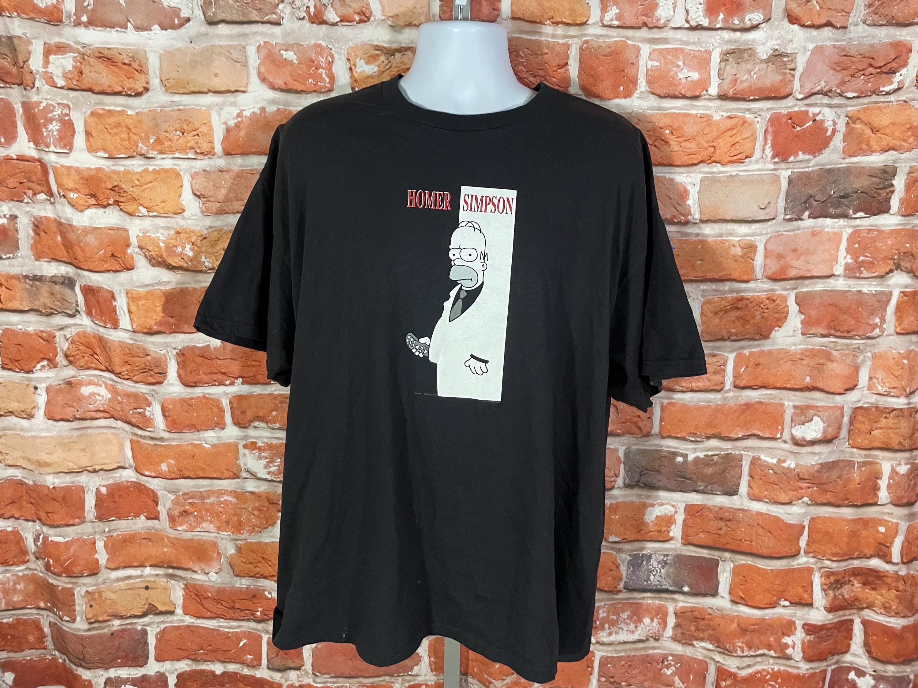Vintage Homer Simpson Scarface Y2k Shirt Sz 2XL - Etsy