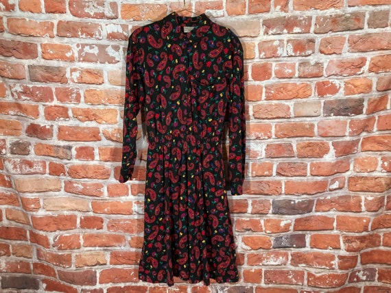 vintage 90s Sport Dress w all over floral and pai… - image 5